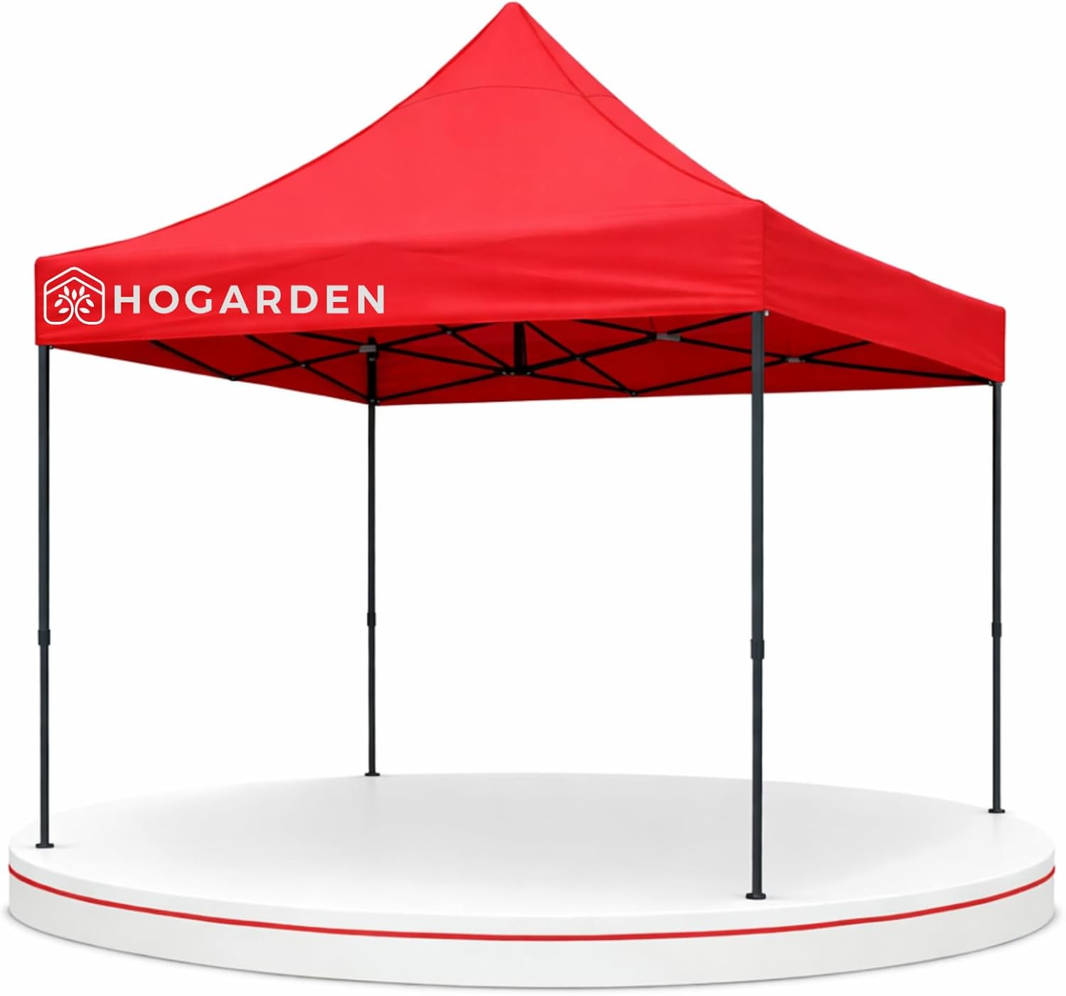 Carpa Plegable, 2x2 m, Acero Inoxidable, Impermeable, ProtecciÃ³n UV 99%, Altura Ajustable 4 Niveles, Variedad de Colores (Blanco)
