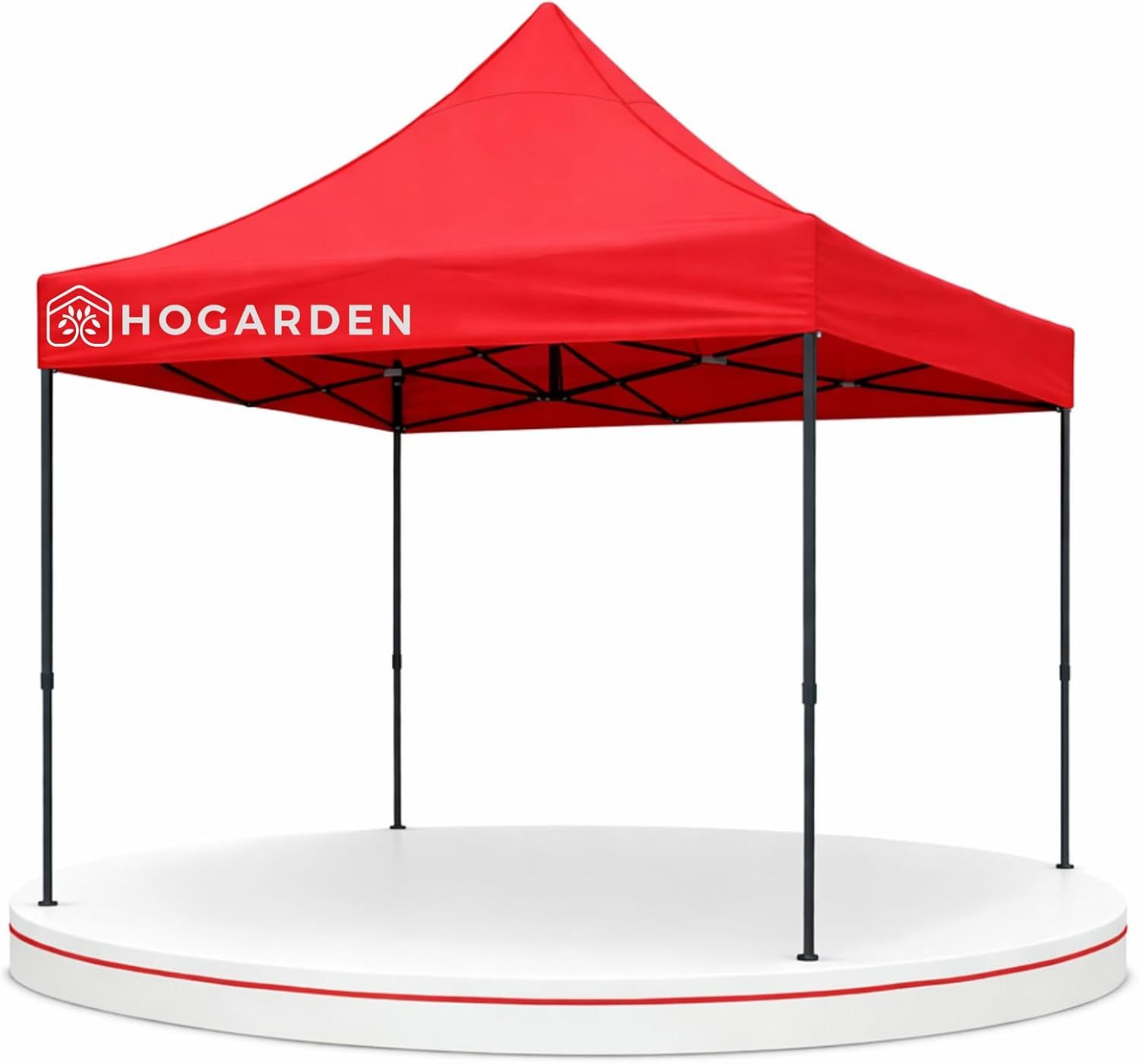 Carpa Plegable, 2x2 m, Acero Inoxidable, Impermeable, Protecci¨®n UV 99%, Altura Ajustable 4 Niveles, Variedad de Colores (Blanco)
