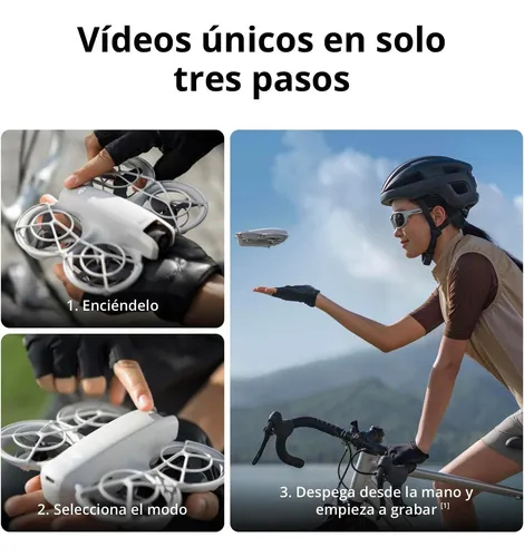 DJI Neo Pack Vuela Más Dron con RC-N3 y 3 Baterías, 135g, seguimiento de objetivos, video estabilizado
