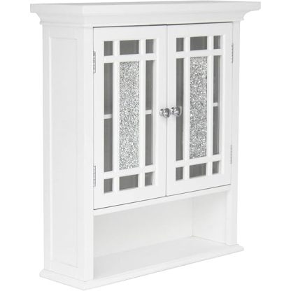 Clóset de Pared extraíble con Puertas Dobles, Color Blanco Pull Handle Wall Cabinet clóset de pared