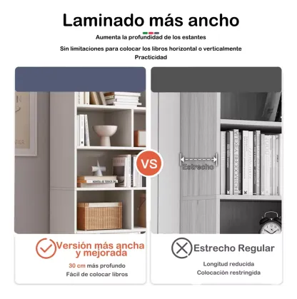 Librero - Estante- Diseño Minimalista With 3 Drawers 2 Door