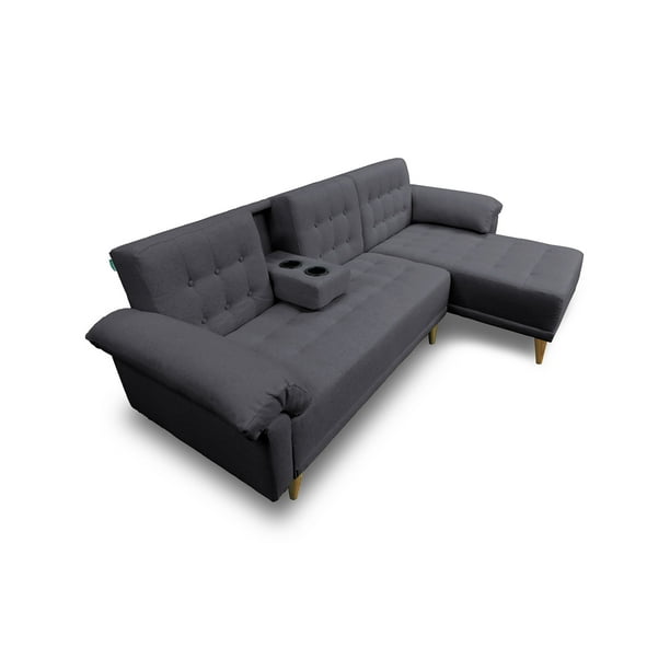 Sala Modular Reversible De Lino Gris ClaroModelo Brunello