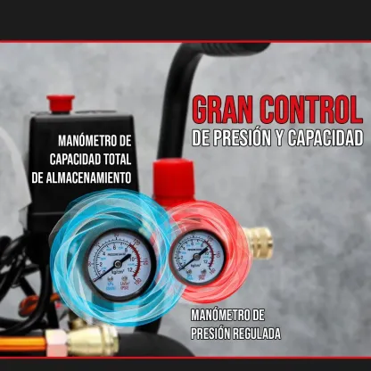 Compresor De Aire Eléctrico Portátil 25L 2.5hp Foreman FO25L