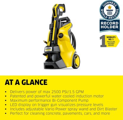 Kärcher K 2 Power Control MAX 2000 PSI Lavadora a presión eléctrica con 2 Varillas de pulverización y Manguera de 26 pies, 1.45 GPM
