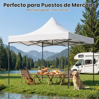 Carpa Plegable 3 x 3 m, Toldo de jardÃ­n Impermeable, Carpas para Exteriores Pergola,Cenadores para Jardin Fiesta Camping Playa