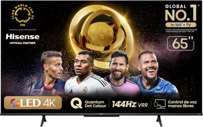 Hisense Television QD6QFM (Modelo 2025) Pantalla 43 Pulgadas,QLED Smart Fire TV UHD 4K,Control Remoto por Voz con Alexa,Escalado AI a 4K,Dolby Vision Atmos, Modo de Juego Plus