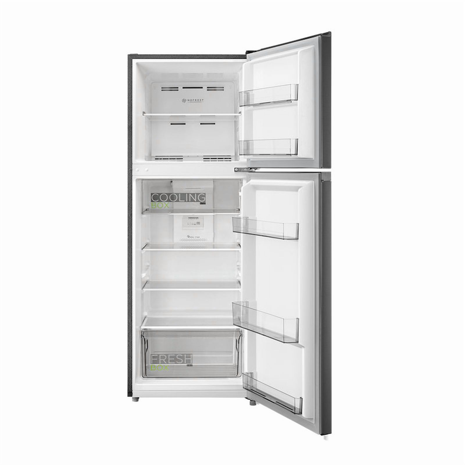 Refrigerador Midea Top Mount 9 Pies Negro Jazz Black MDRT346MTM28D