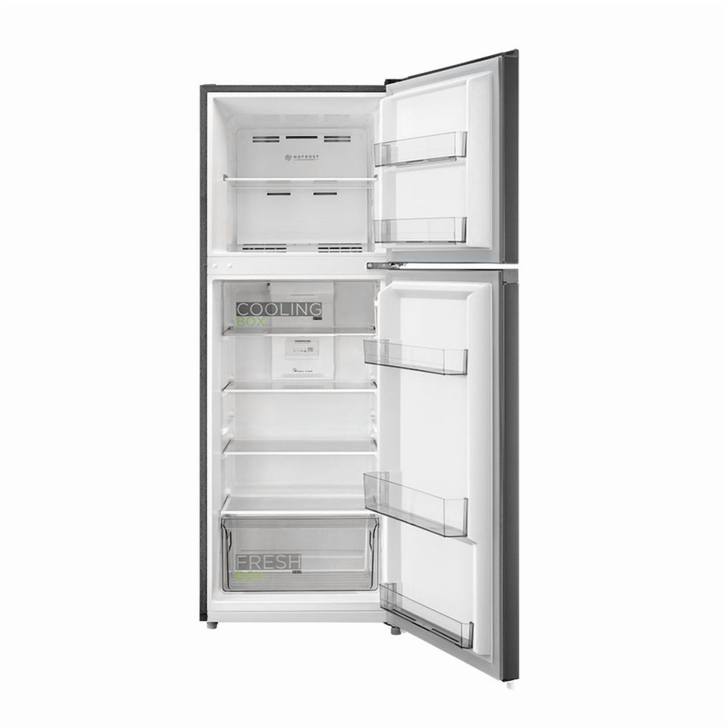 Refrigerador Midea Top Mount 9 Pies Negro Jazz Black MDRT346MTM28D