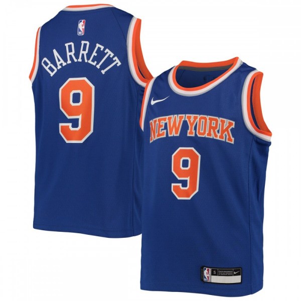 RJ Barrett New York Knicks Youth Jersey - Icon Edition - Royal