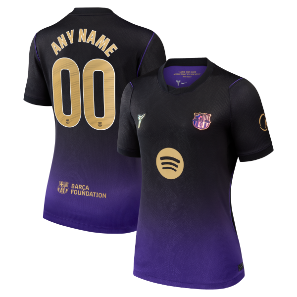 Barcelona Women's 2026/27 Away Stadium Replica Custom Jersey - Purple