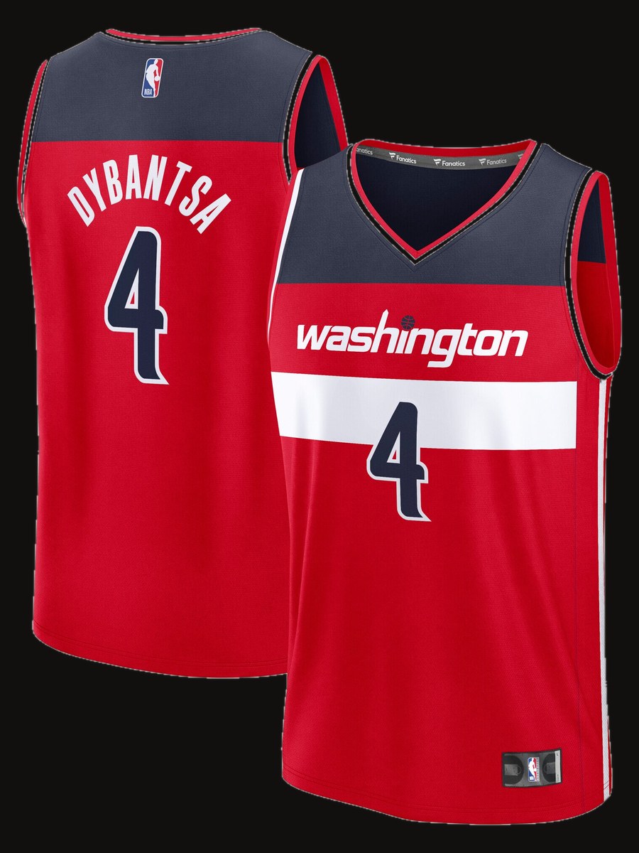 AJ Dybantsa Washington Wizards Fanatics Youth 2026 NBA Draft First Round Pick Fast Break Replica Jersey - Icon Edition