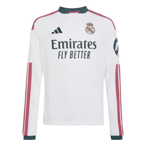 Real Madrid Home Shirt 2026/27 Kids Long Sleeves