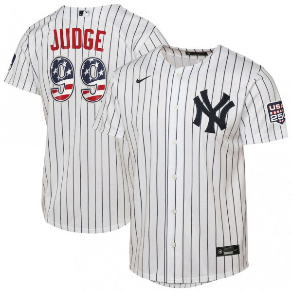 Aaron Judge New York Yankees Youth USA 250 Fourth of July Home Replic…