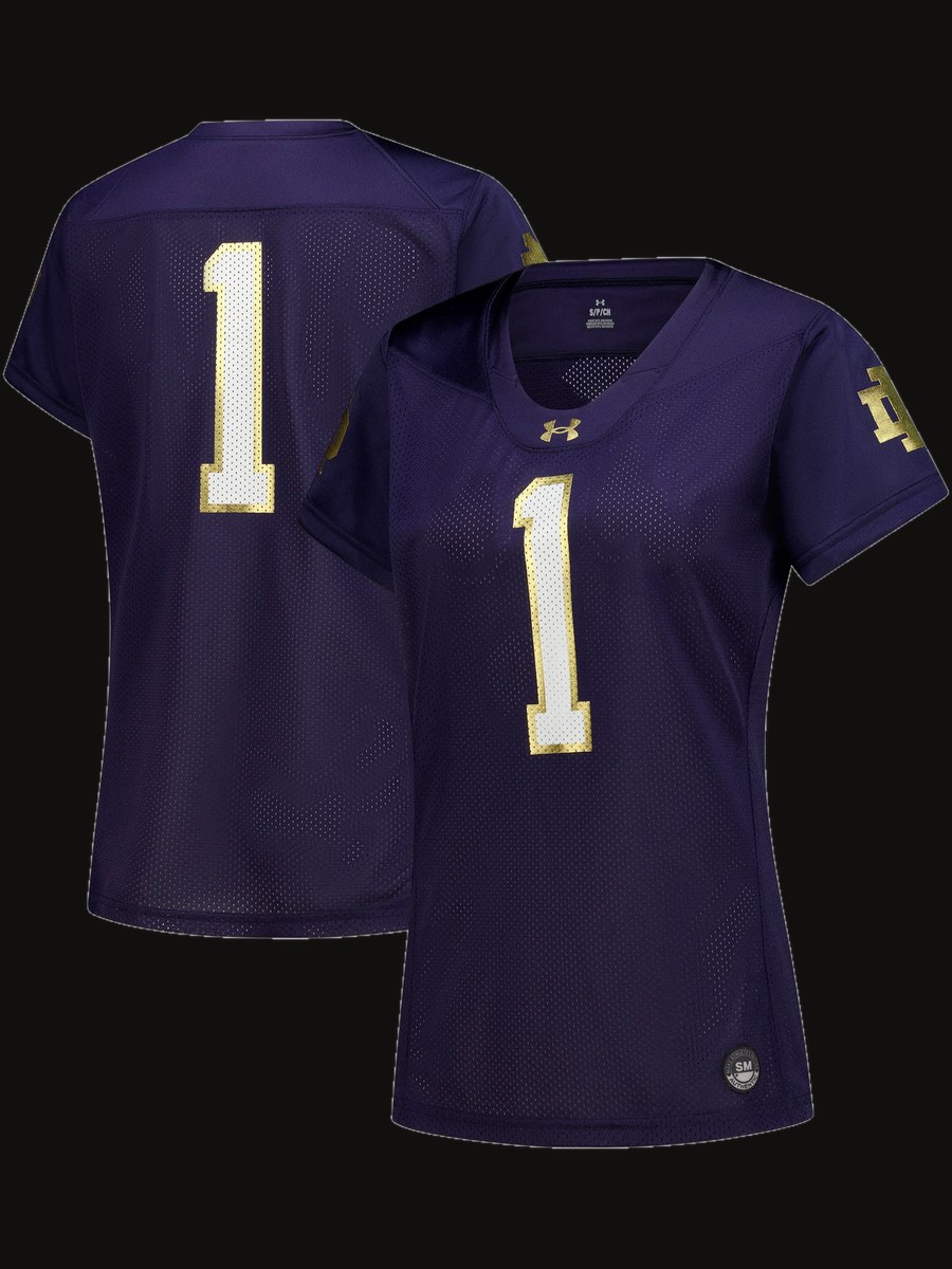 Notre Dame Fighting Irish Under Armour Women's #1 Replica Football Jersey