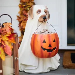 Life-Size Ghost Dog Candy Bowl