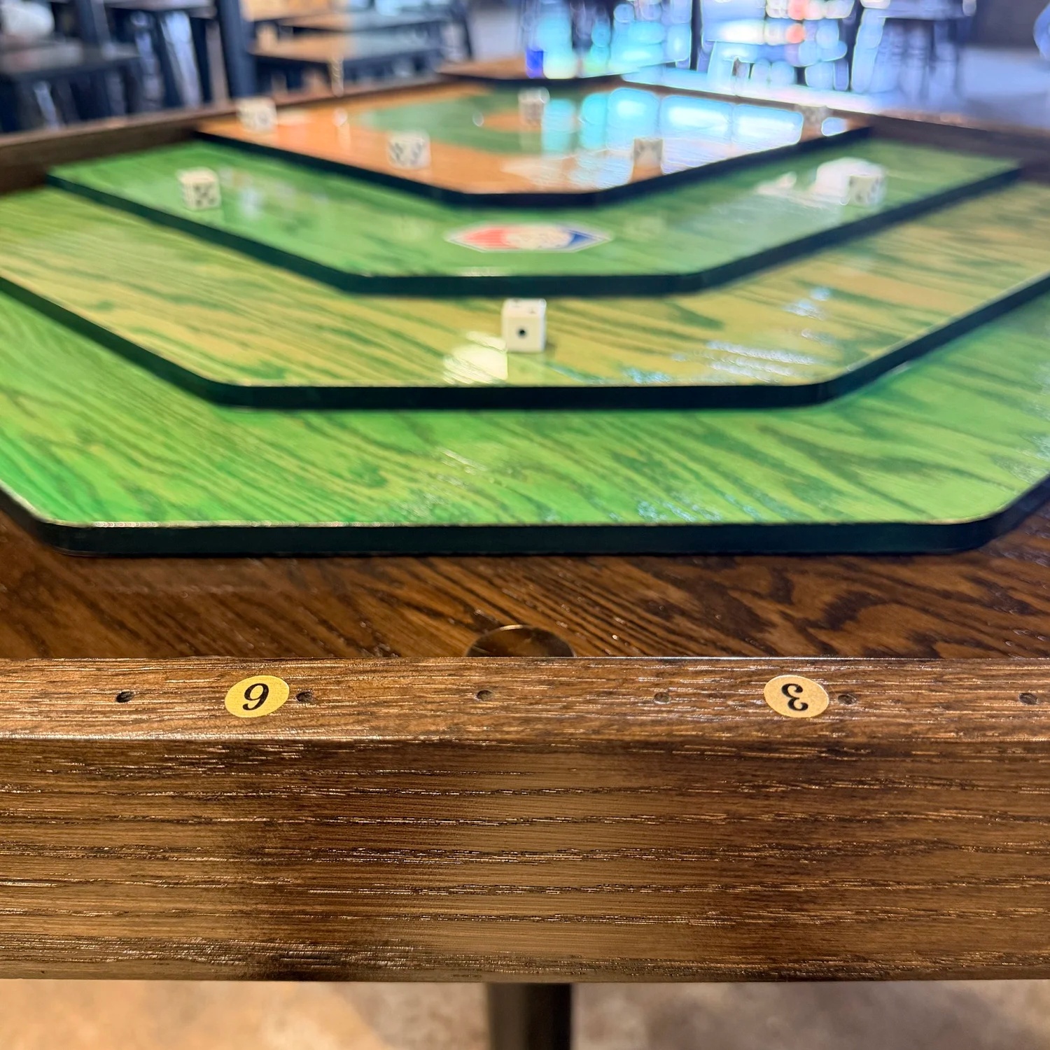 Bottom of the ninth inning：Tabletop Baseball & Shuffleboard Party Game: Fast-Paced Dice Flicking Game for 2-16 Players