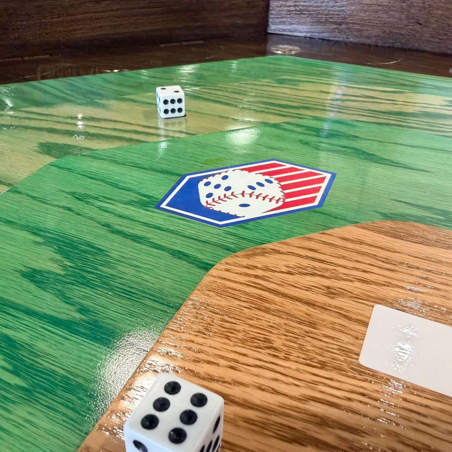 Bottom of the ninth inning：Tabletop Baseball & Shuffleboard Party Game: Fast-Paced Dice Flicking Game for 2-16 Players