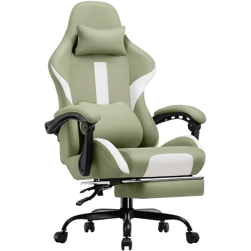 Next-Gen Ergonomic Gaming Chair – Cloud Comfort Seat, Adjustable Footrest & Heavy-Duty Support