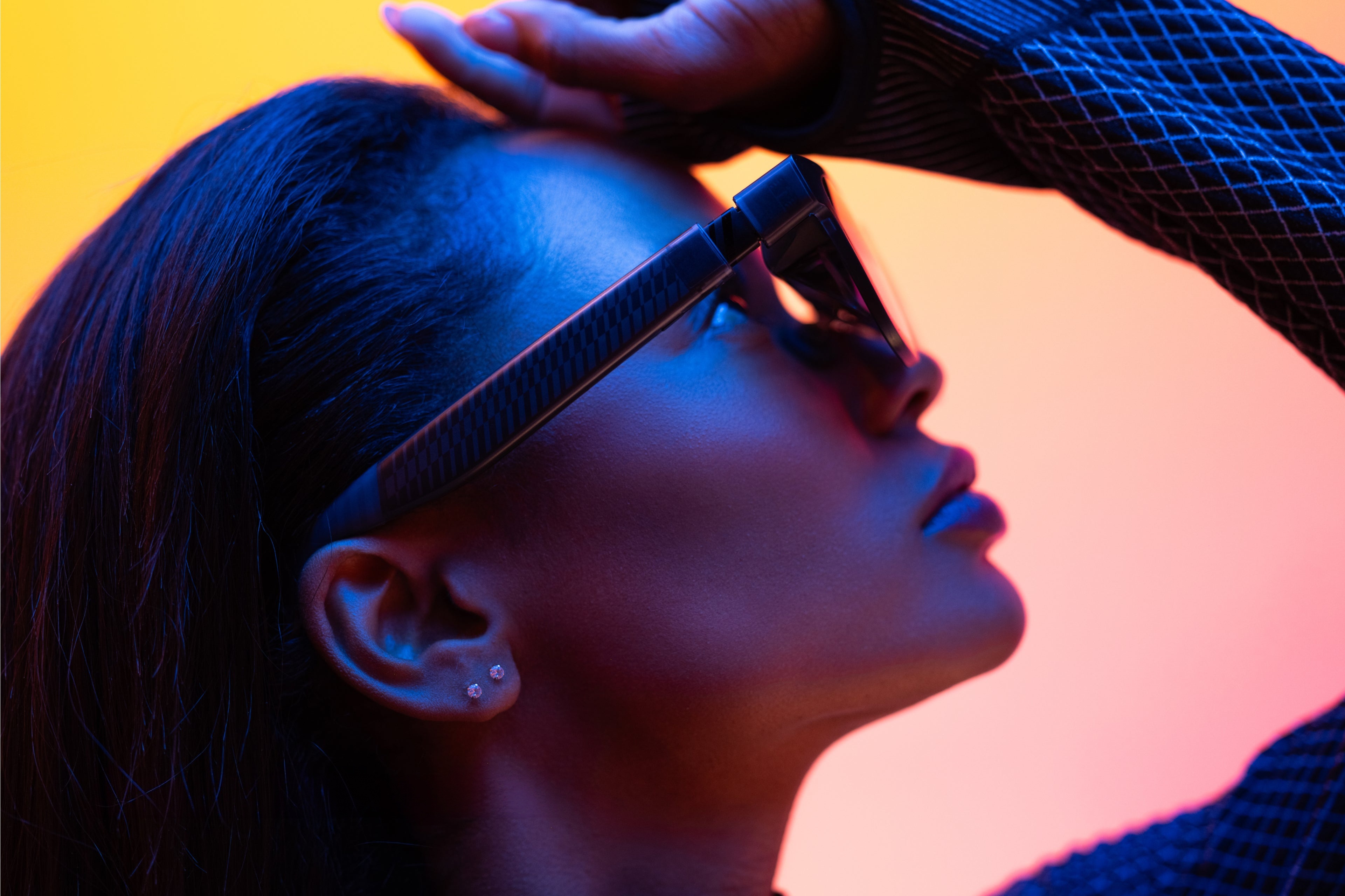 High-tech XR Glasses with RGB lighting