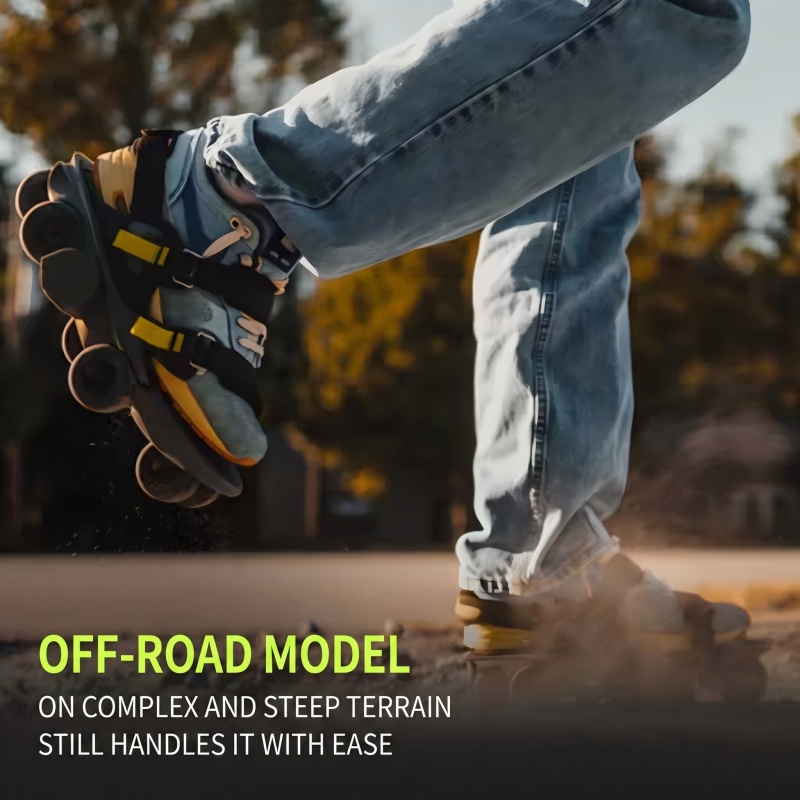 All-Terrain Smart Motorized Exoskeleton Roller Skates with AI Gait Control
