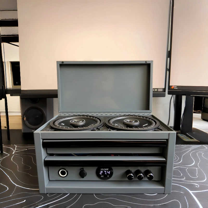 Hardcore DIY build! 24V mini-toolbox Bluetooth speaker—powerful sound with a built-in charger🧰🎵