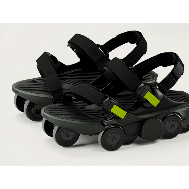 All-Terrain Smart Motorized Exoskeleton Roller Skates with AI Gait Control