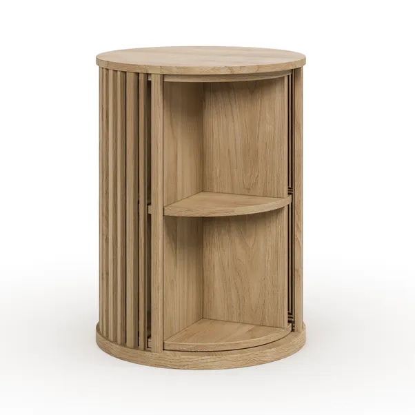 Handcrafted solid wood rotating bookcase