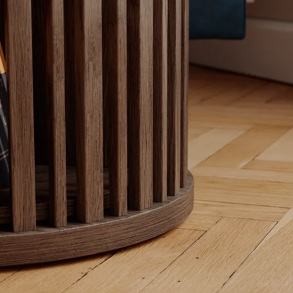 Handcrafted solid wood rotating bookcase