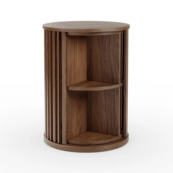 Handcrafted solid wood rotating bookcase