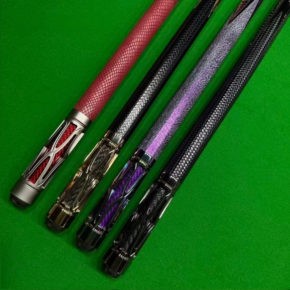 Pro-Grade Carbon Fiber Pool Cue with Case – Adjustable Weight, 3 Tip Sizes (10.5/11.8/12.5mm)
