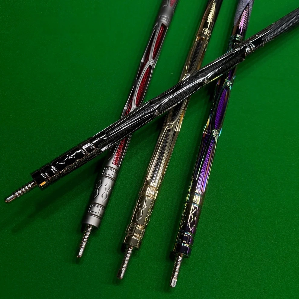 Pro-Grade Carbon Fiber Pool Cue with Case – Adjustable Weight, 3 Tip Sizes (10.5/11.8/12.5mm)