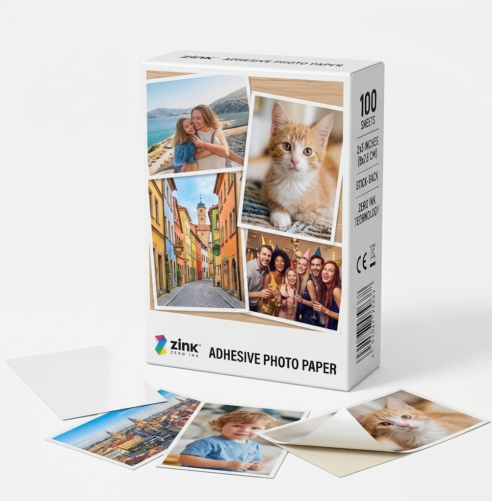 Premium Photo Paper Refill for Portable Photo Printers – Instant Print Paper for Memories & Gifts