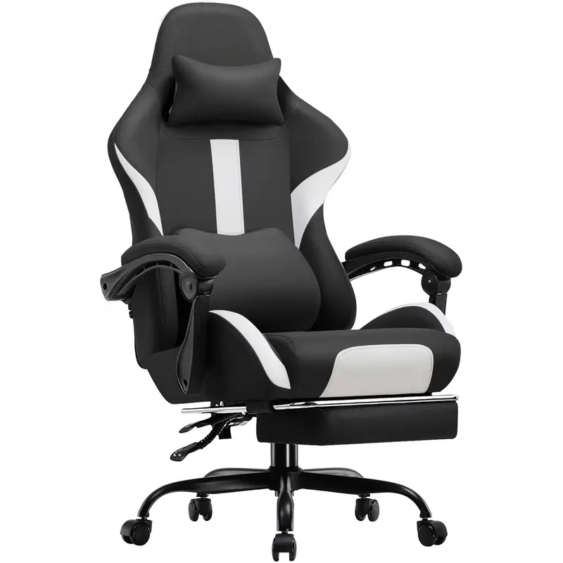 Next-Gen Ergonomic Gaming Chair – Cloud Comfort Seat, Adjustable Footrest & Heavy-Duty Support