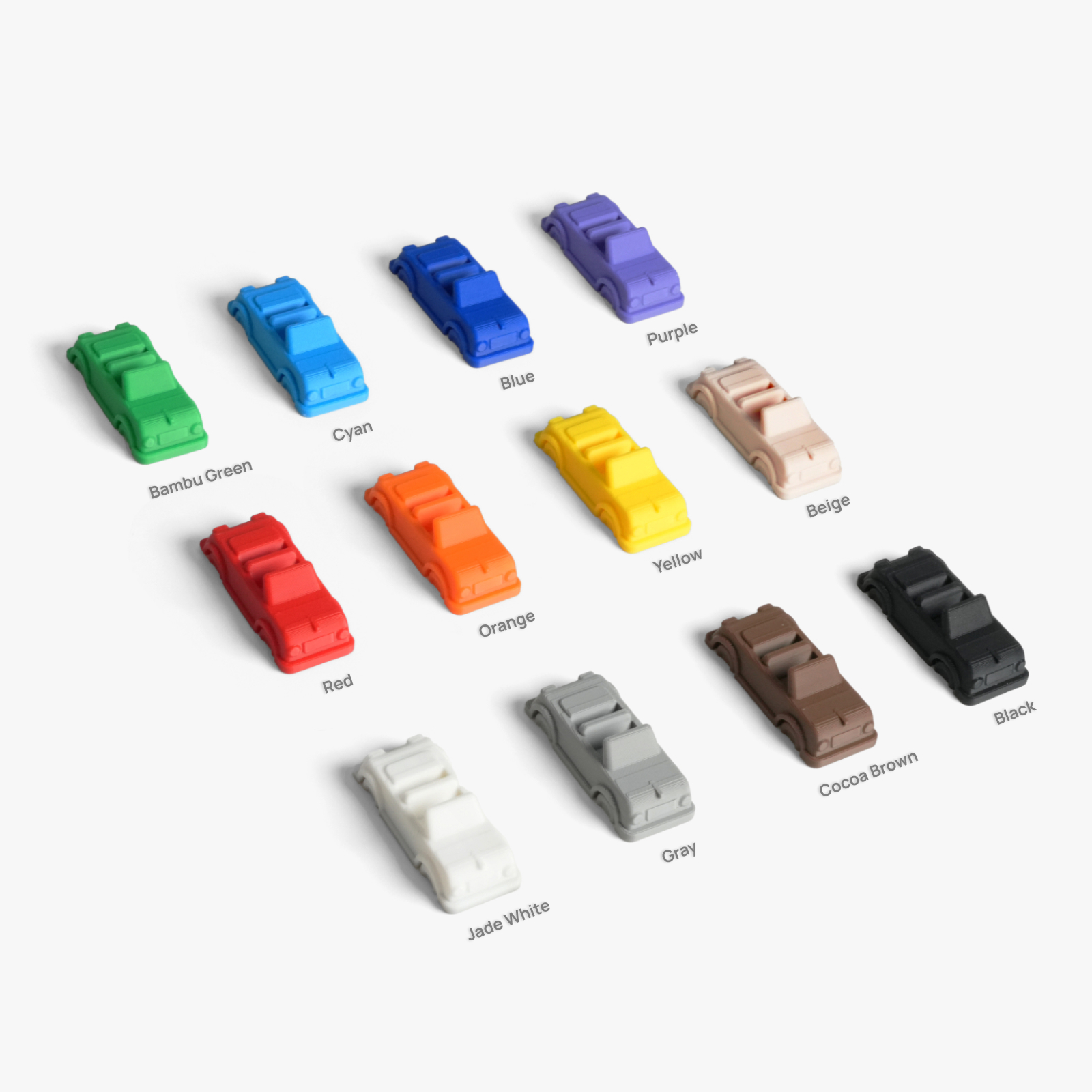 PLA Filament Color Sample Kit – 12 Colors Basic PLA 3D Printing Filament Trial Pack
