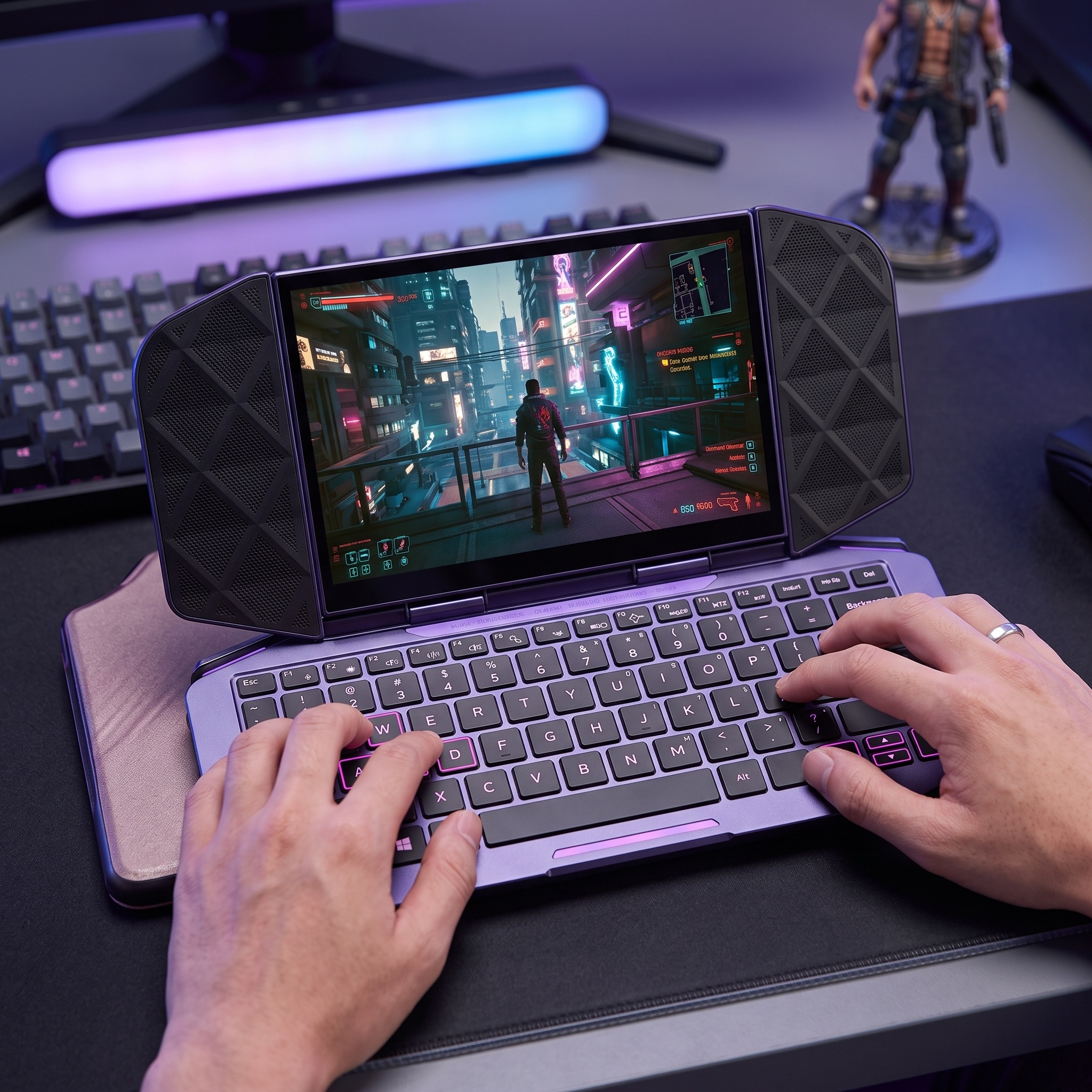 2-in-1 Handheld Gaming Console & Mini PC for Work and Play