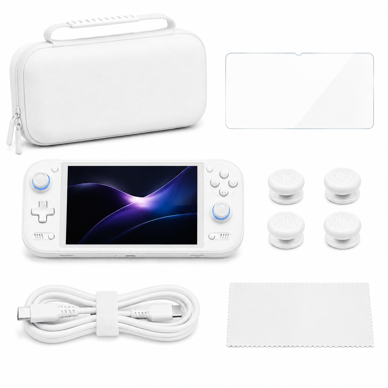 5-in-1 Handheld Gaming Accessory Bundle – Complete Protection & Enhanced Gameplay Kit