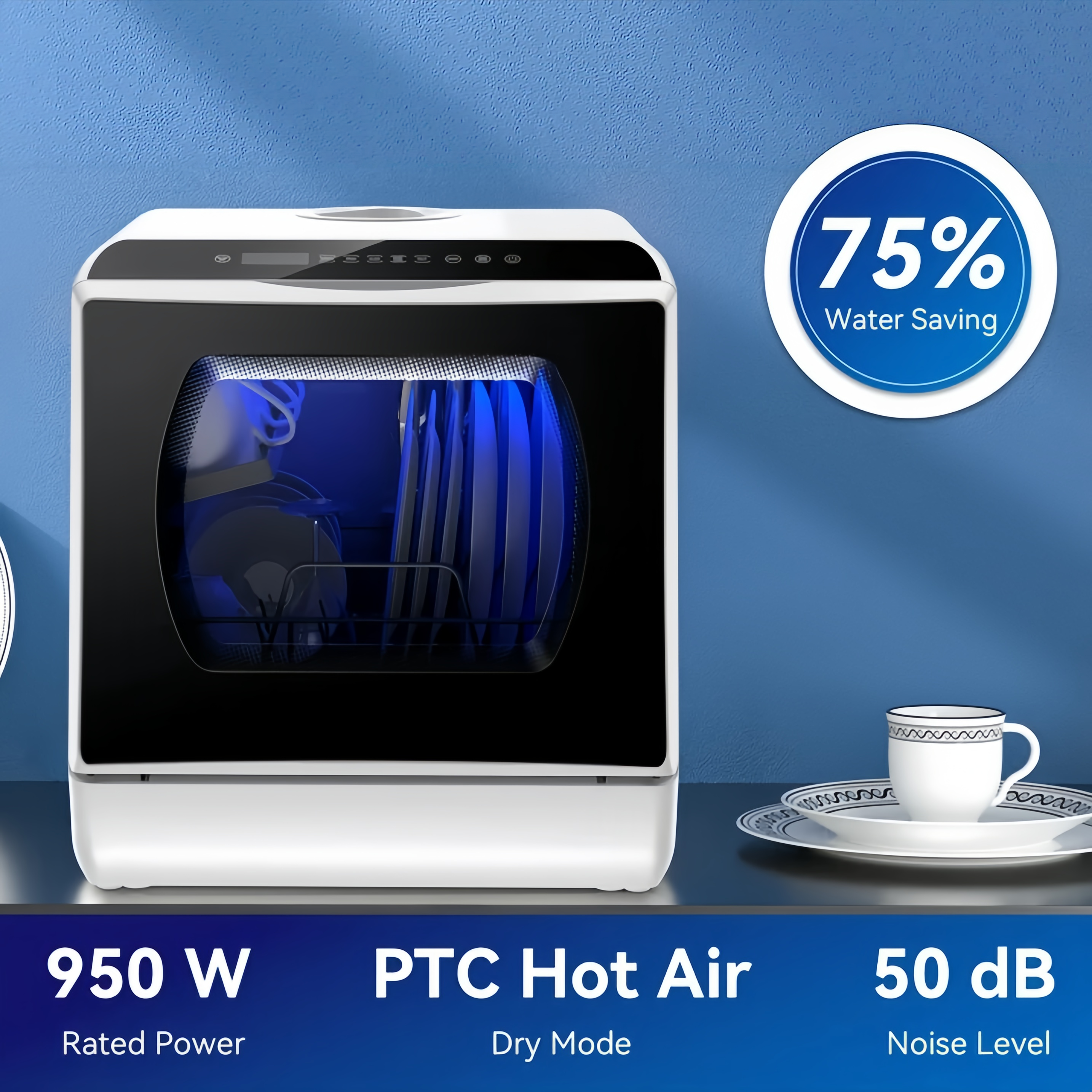 Mini Dishwasher That Fits Anywhere – Portable Countertop Dish Washer for Small Kitchens