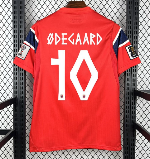 Norway Martin degaard 10 Red Home Jersey Women 2026 World Cup Jersey