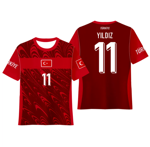 Turkey Kenan Y ld z 11 White Home Jersey Women 2026 World Cup Jersey