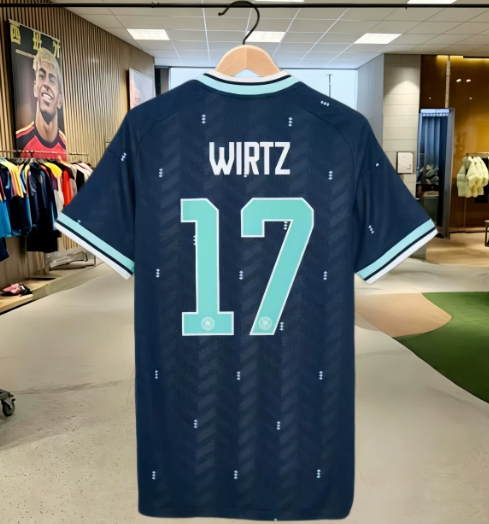 Germany Florian Wirtz 17 Dark Blue Away Jersey Women 2026 World Cup Jersey