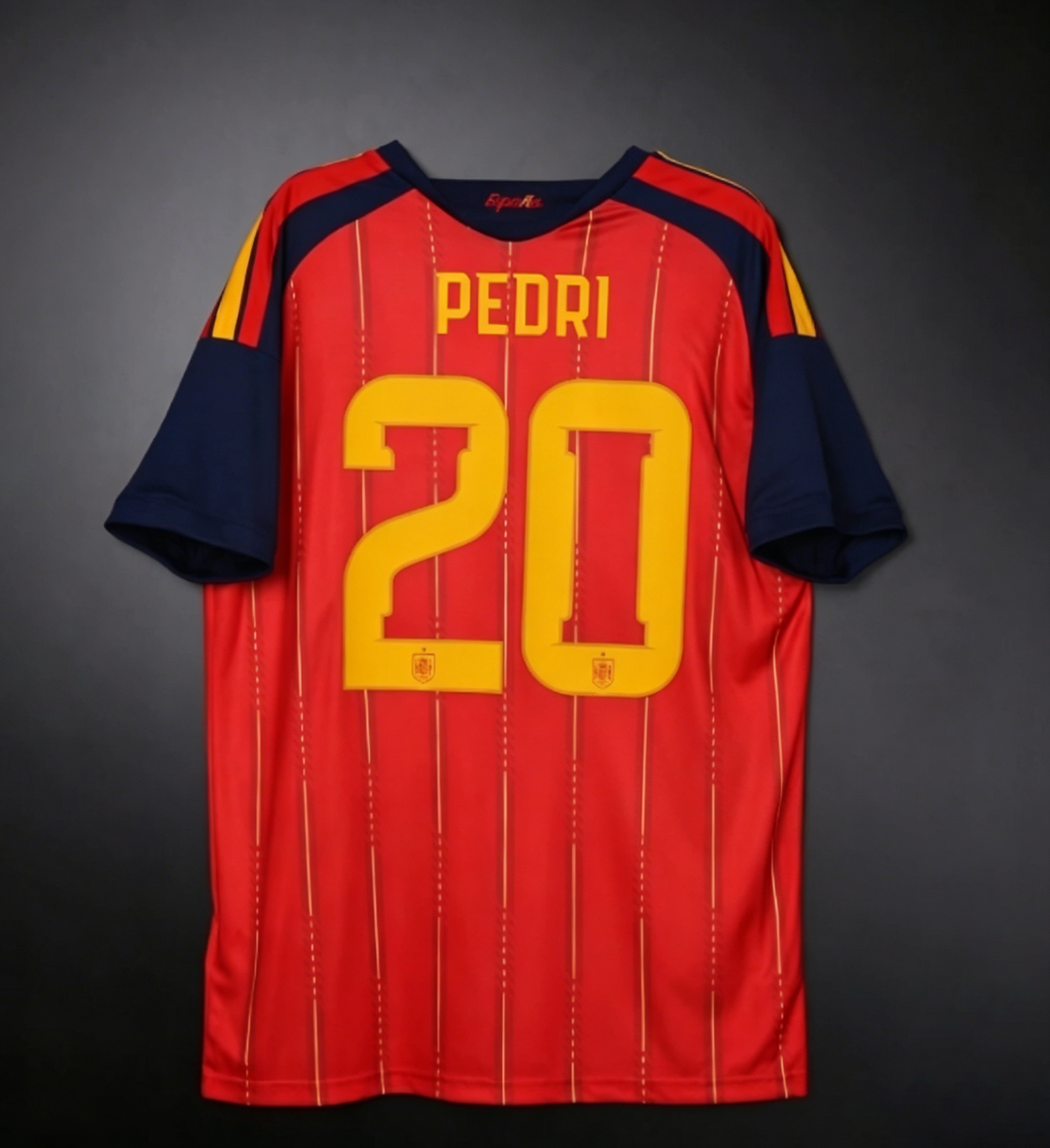 Spain Pedri 20 Red Home Jersey Youth 2026 World Cup Jersey