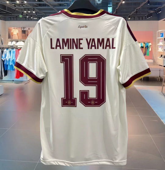 Spain Lamine Yamal 19 White Away Jersey Women 2026 World Cup Jersey