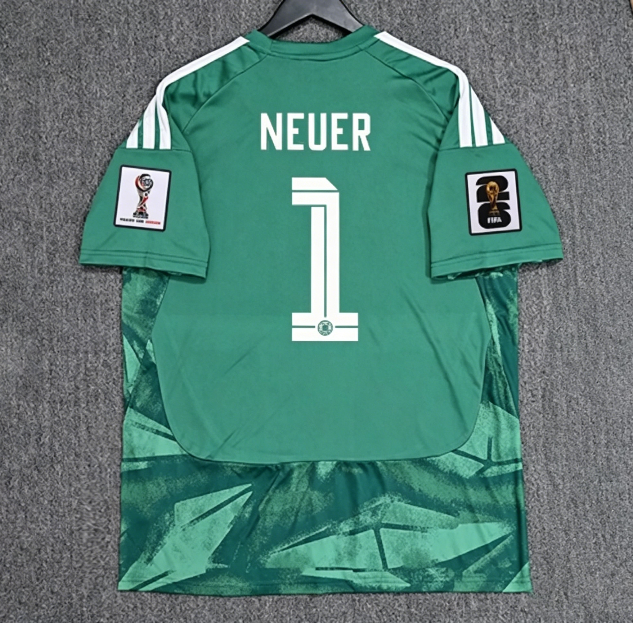 Germany Manuel Neuer 1 Green Short Sleeve Home Goalkeeper Jersey Men 2026 World Cup Jersey