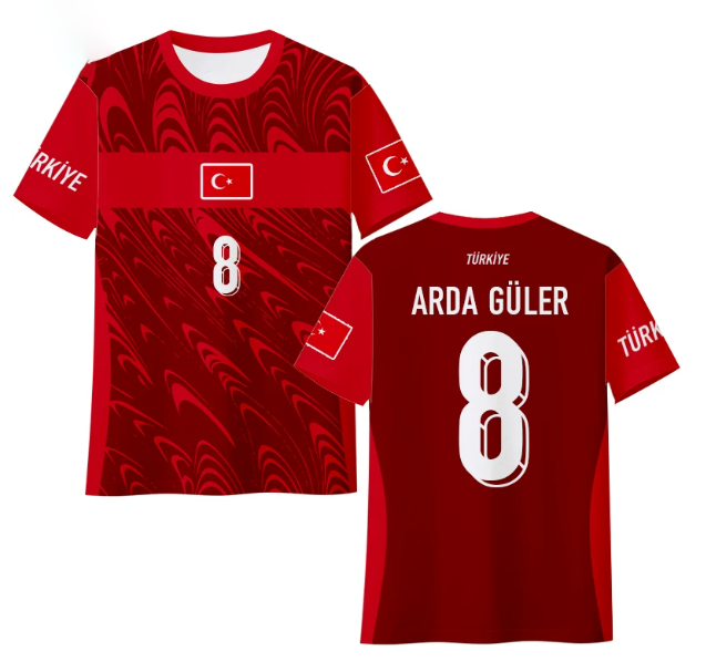 Turkey Arda Güler 8 White Home Jersey Men 2026 World Cup Jersey