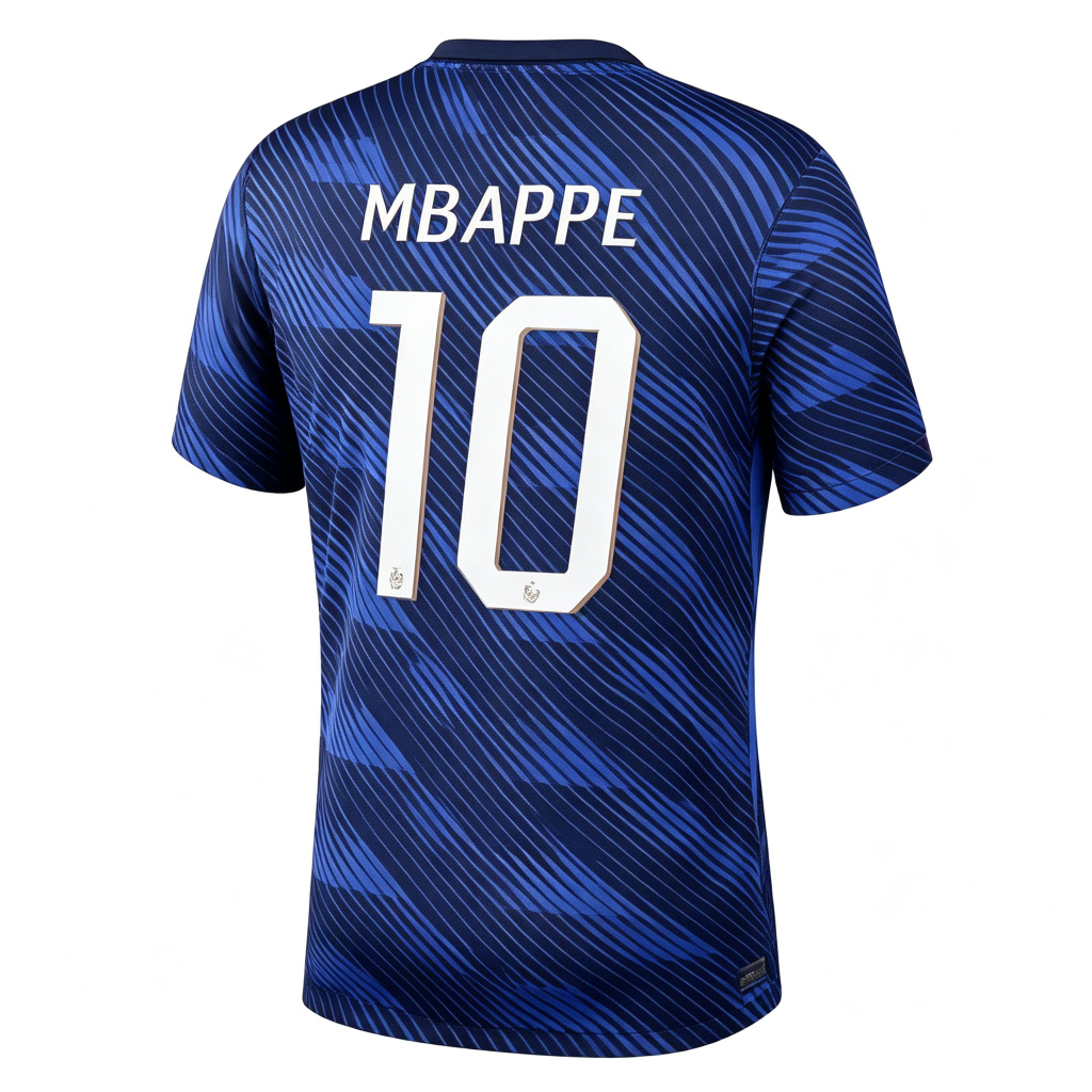 France Home Kylian Mbappé #10 Jersey 2026 World Cup Jersey