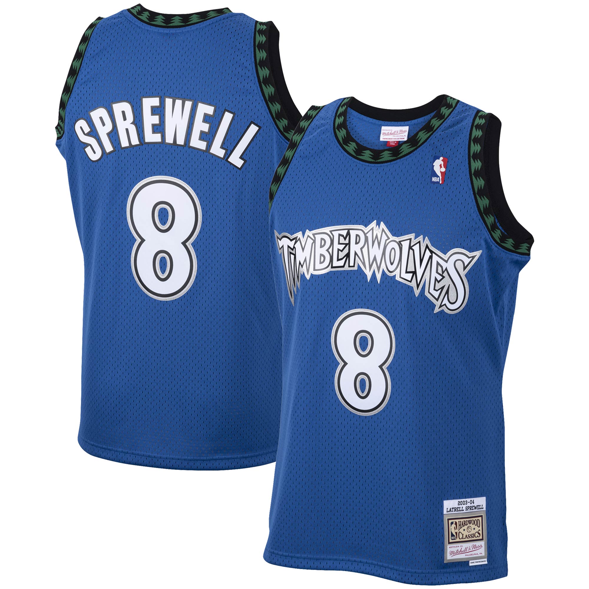 Latrell Sprewell Minnesota Timberwolves NBA Jersey - Blue | FanWearStyle