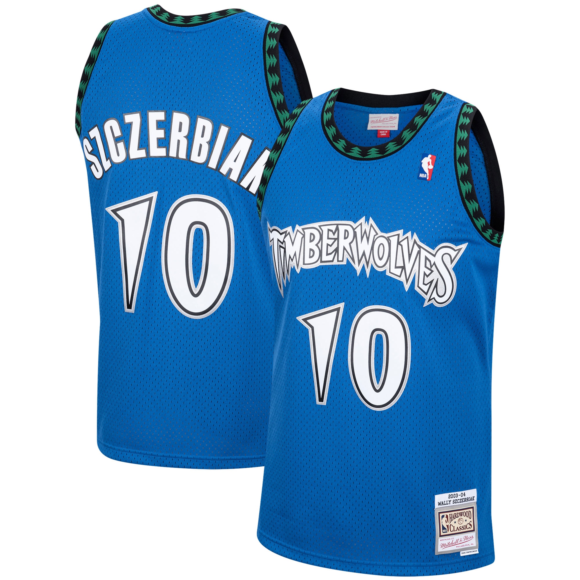 Youth Wally Szczerbiak Minnesota Timberwolves 2003/04 Hardwood Classics Swingman Jersey - Blue | FanWearStyle