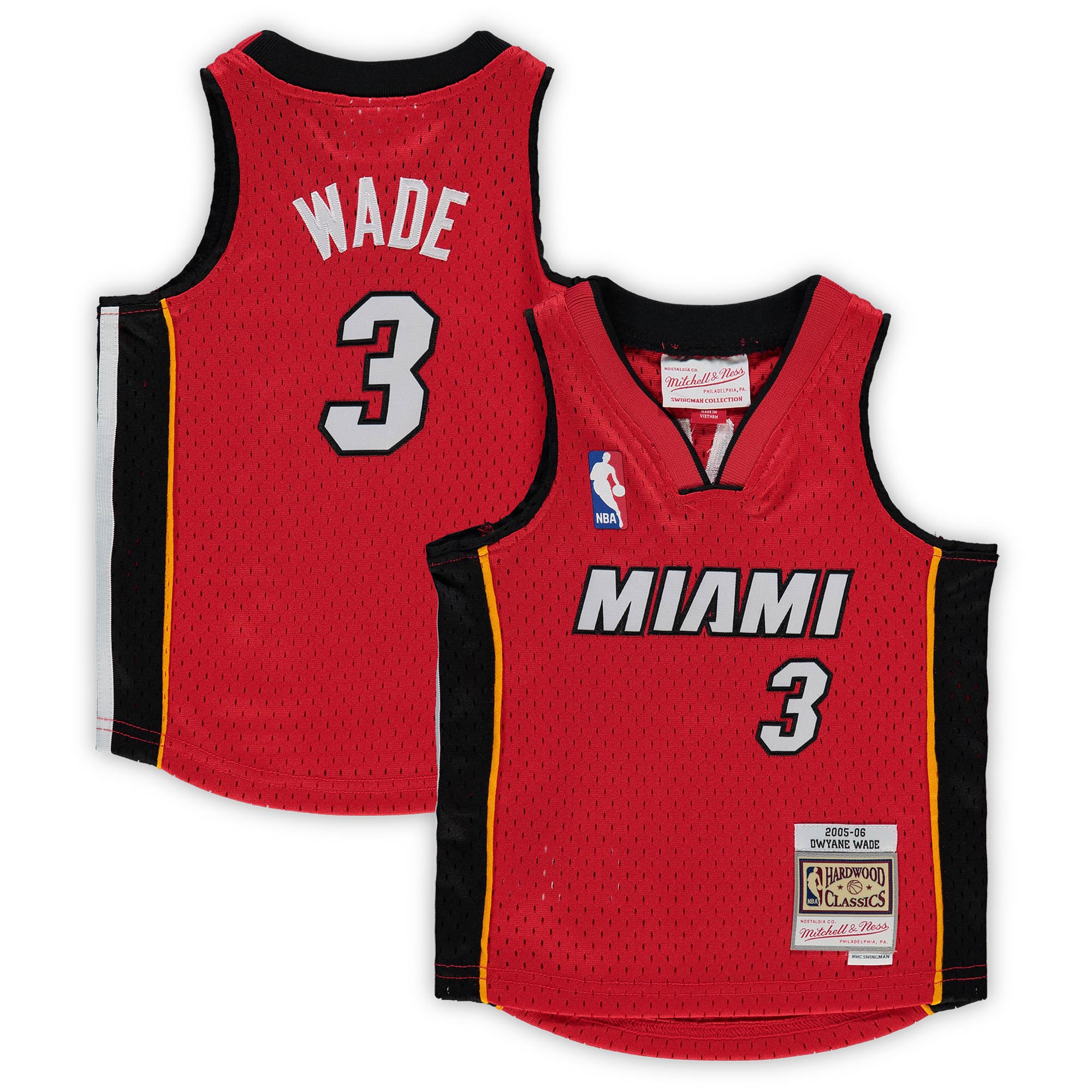 Dwyane Wade Miami Heat NBA Jersey 2005/06 - Red | FanWearStyle