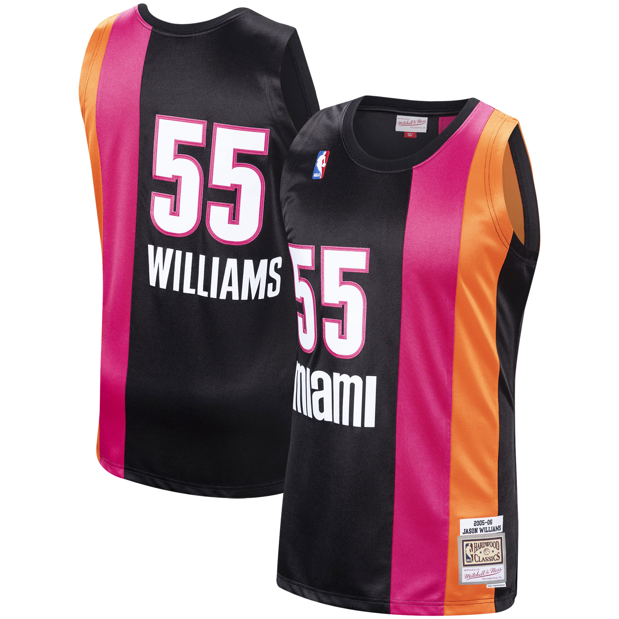 Jason Williams Miami Heat NBA Jersey 2005/06 - Black | FanWearStyle