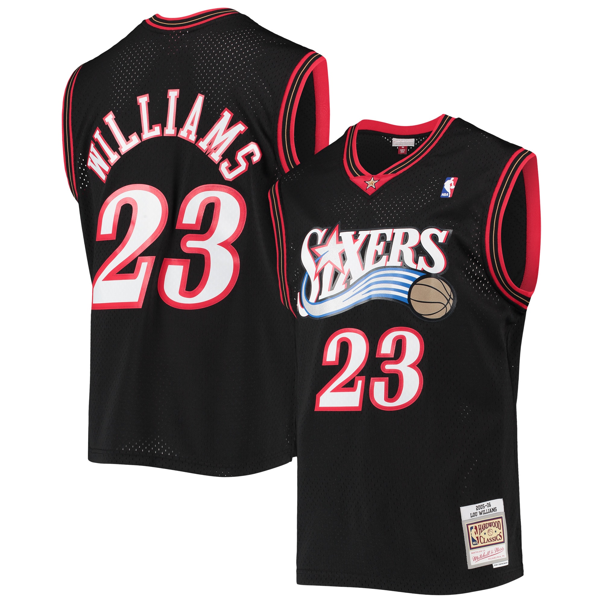 Lou Williams Philadelphia 76ers NBA Jersey 2005/06 - Black | FanWearStyle